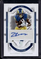 2023 Panini National Treasures #155 Zach Evans Holo Silver #/25