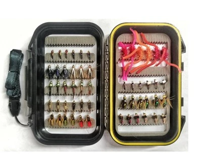 WIFREO Fly Fishing 54 Nymph Flies Assortment BH Wet Fly for Trout Flyfishing with Wa...