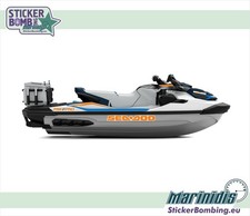Custom Stickers Set For Sea-doo Fish Pro Sport 170-2022 Orange 