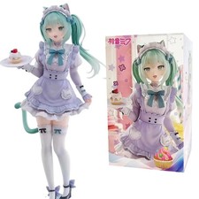 18CM Hatsune Miku Cat Eat Ver PVC Anime Figure Premium Collectible Model Statu