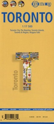Toronto, Borch Map: Toronto City, The Beaches, Toronto  by Borch GmbH SHEET MAP