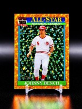 2026 Topps Series Johnny Bench All Star 1991 Orange Crackle Foil 1/25 REDS HOF