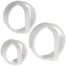 Norpro Set of 3 Plain Edge Stainless Steel Cookie/Biscuit Cutters