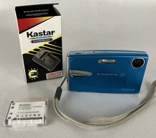 Fujifilm FinePix Z Series Z20fd 10.0MP Digital Camera Blue TESTED w/ NEW Battery