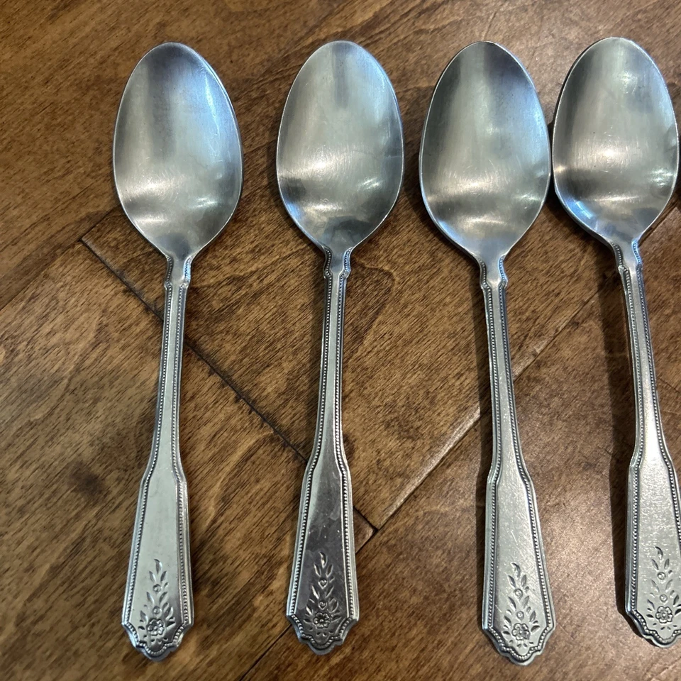 Stanley Roberts Rogers Brentwood Norcrest Stainless Flatware Lot of 6 SPOONS - Image 2 of 4