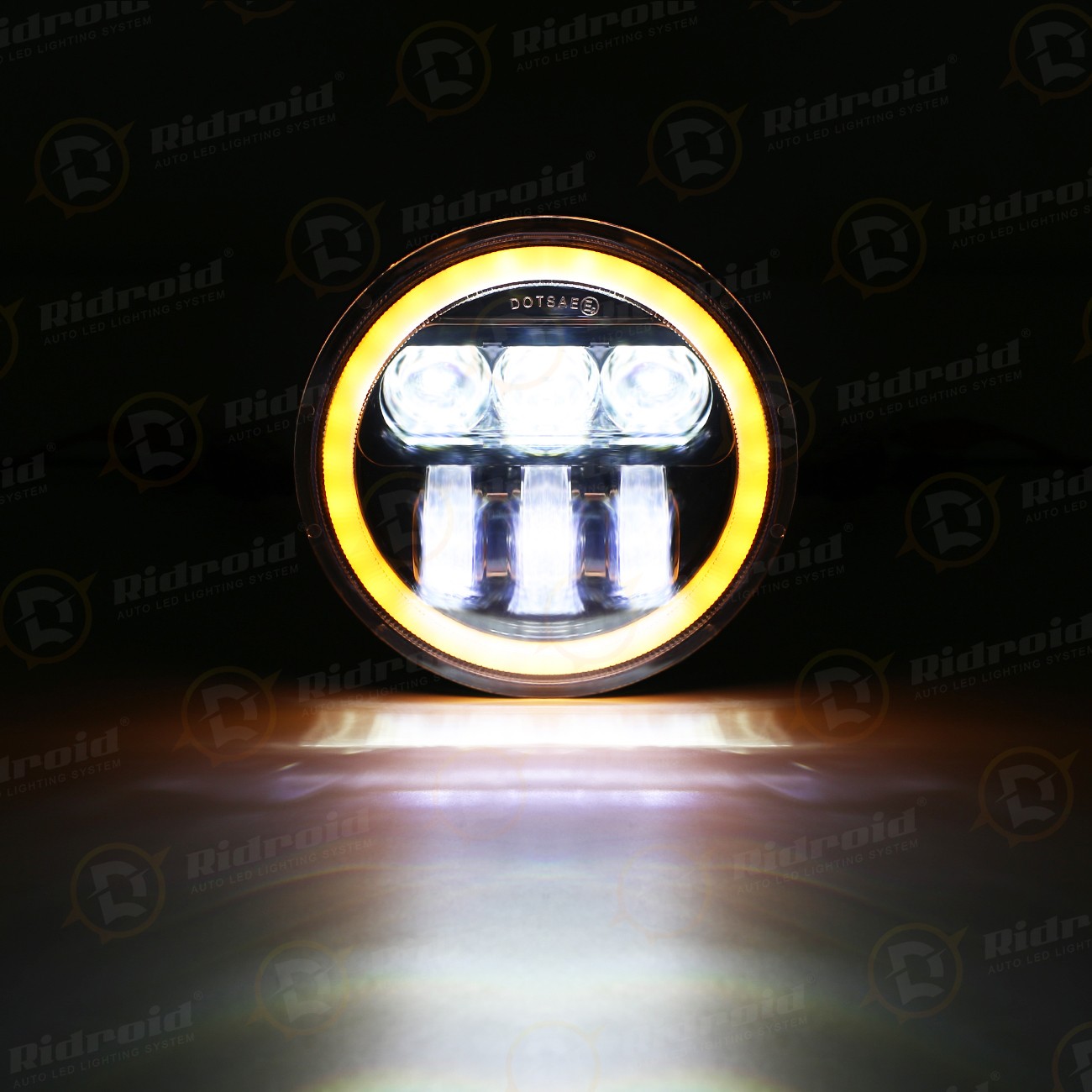 Hot 80W 5.75" LED Headlight for Harley Dyna Super Wide Glide Low Rider Sportster