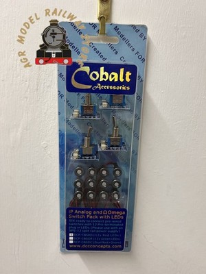 DCC Concepts DCP-CBSRD Cobalt IP und Omega Switch Pack mit roten LEDS