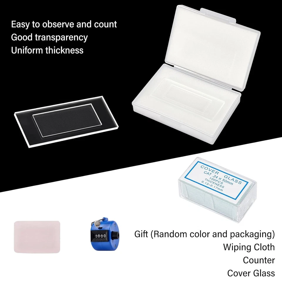 New Glass Plankton Counting Cell Case 1mm 1000 Grid Single Gridded Counting Cell - Image 4 of 4