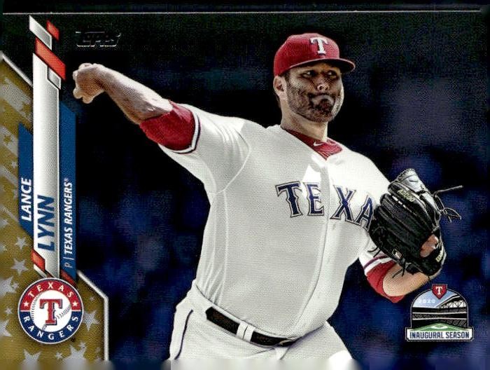 2020 Topps #633 Lance Lynn Gold Star