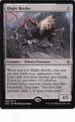 BLIGHT HERDER 2 RARE MAGIC: THE GATHERING