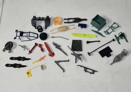 Vtg 1980s GI JOE Parts Pieces Lot - Vehicle + Figure Parts Accessories, Etc READ