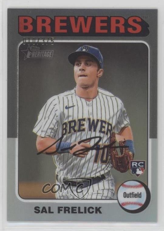 2024 Topps Heritage Chrome Silver Refractor 10/375 Sal Frelick #451 nd3