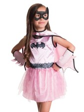 Toddler Girls Pink Batgirl Costume Baby Bat Girl Outfit Dress Cape Mask 2T