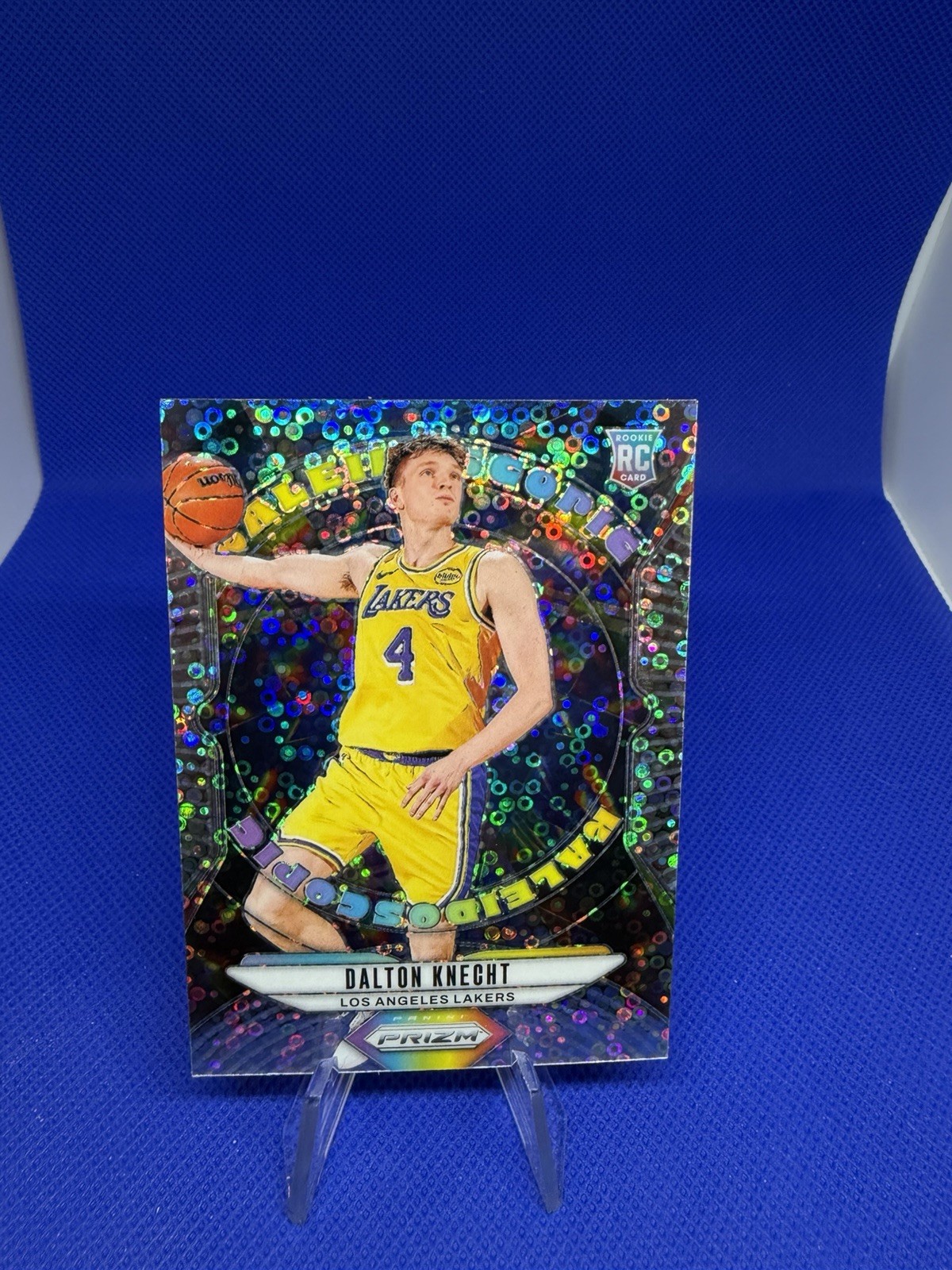 2024-25 Prizm Dalton Knecht Kaleidoscopic RC Fast Break Rookie #16 Lakers
