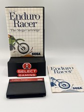 Enduro Racer Sega Master System Complete CIB Cart Case Manual! Working And Clean