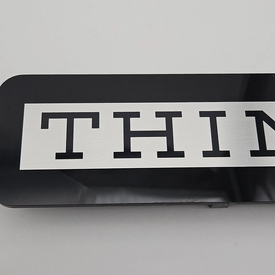 IBM THINK SIGN PLAQUE Rare Authentic Computer Desk Accessory Executive Gift - Image 4 of 4