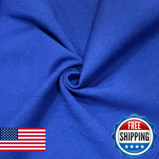 Cotton Spandex Jersey Fabric 4 Way Stretch 60" Royal Blue 5 Yards