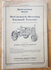 McCormick-Deering Farmall Tractor Manual International Harvester 2992A