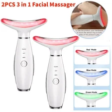 2X Neck Face Massager, 3-in-1 Portable Facial Massager,Face Device for Skin Care