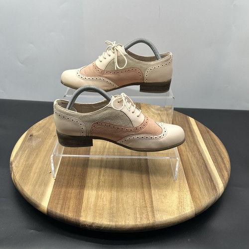 Brogues Shoes Women Size 4 D Clarks Hamble Oak Multicoloured Leather Lace Up