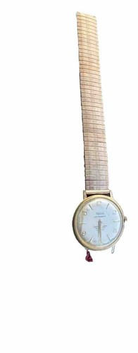 1930/40 Trada Watch French Constella Band Gold Color