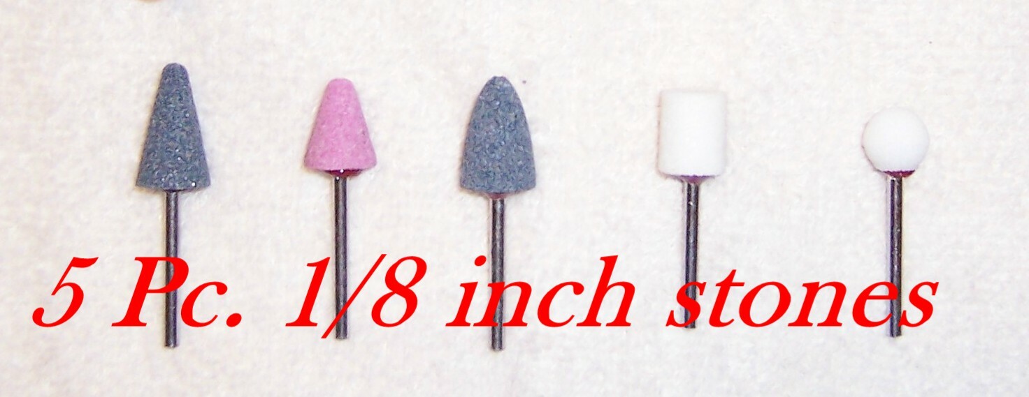  2 sets of 5 Pc 1/8  Mounted Grinding Stones New Drill Die Grinder Rotary Tool 