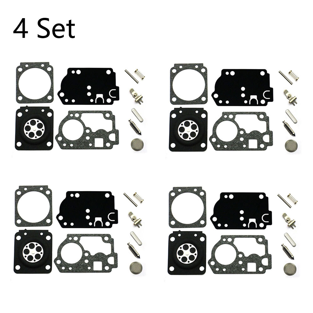 4 Set Carburetor Rebuild Repair Kit For ZAMA RB-168 C1M-W44 Poulan