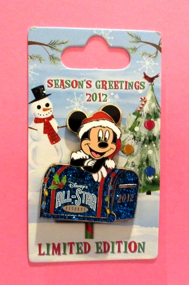WDW 2012 SEASON'S GREETINGS MICKEY ALL - STAR RESORT XMAS PIN - LE 750 - PP93410 - Image 4 of 4