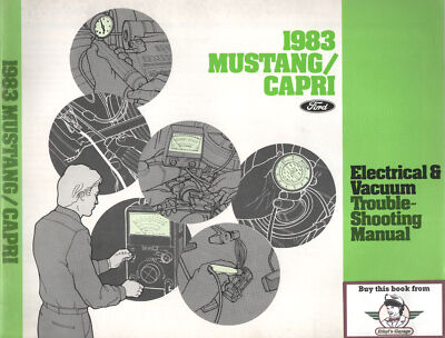 1983 Ford Mustang/Capri Electrical Testing Wiring Diagrams Manual EVTM w/Suppl