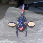 Oaxacan Mexico Wood Carving Alebrije Elephant Purple Blue Red Medium Size — photo 4