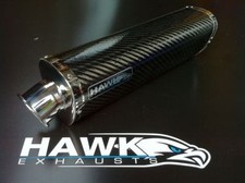 Hawk Honda NC700X 2012+ Tri-Oval Carbon Auspuff Dose Schalld&auml;mpfer SL Stra&szlig;enzulassung
