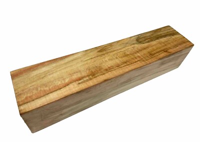 Figured Box Elder Craft blank 2'' x 2'' x 9-1/4  (c49)  Light Flame