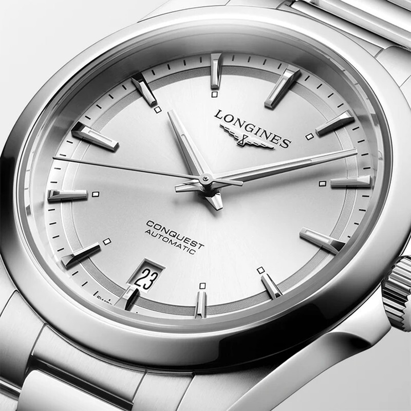 LONGINES CONQUEST メンズ　腕時計 CONQUEST Automatic, Stainless Steel, Sunray Green Dial, Bracelet
