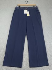 Boden Women Marlin Wide Leg Pant Trouser 12R Navy Office Career Professional NWT