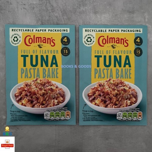 2 X 44g Colman's Tuna Pasta Bake Recipe Mix Cooking Seasoning Spices