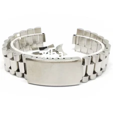 Curved End 18-22mm Watch Bracelet Stainless Steel Replacement Watch Band Strap