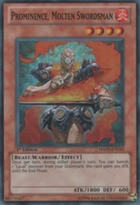 Prominence, Molten Swordsman - HA05-EN010 - Super Rare - 1st Edition x3 - Lightl