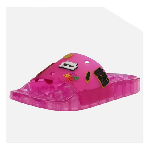 KARL LAGERFELD PARIS Women's Thea Slide Sandal Orchid Size 7 - Picture 3 of 8