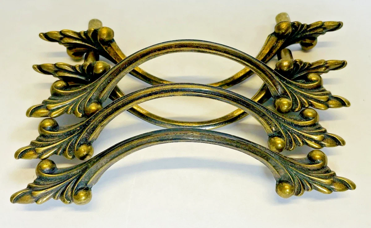 vintage gold dresser pulls Retro Drawer Pulls Vintage Mid-Century Kitchen Hardware main image 0