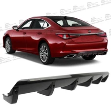 Rear Diffuser 6Fins Bumper Lip Splitter Spoiler Wing For Lexus ES350 ES300 ES250