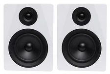(2) Rockville DPM5W Dual Powered 5.25" 300 Watt Active Studio Monitor Speakers