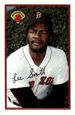 1989 Bowman #19 Lee Smith Boston Red Sox HOF