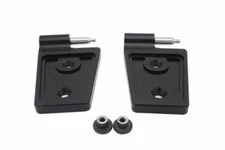 Royal Hooks Billet Aluminum Hood Hinges Black for Jeep Wrangler JK RHO-12013-BK