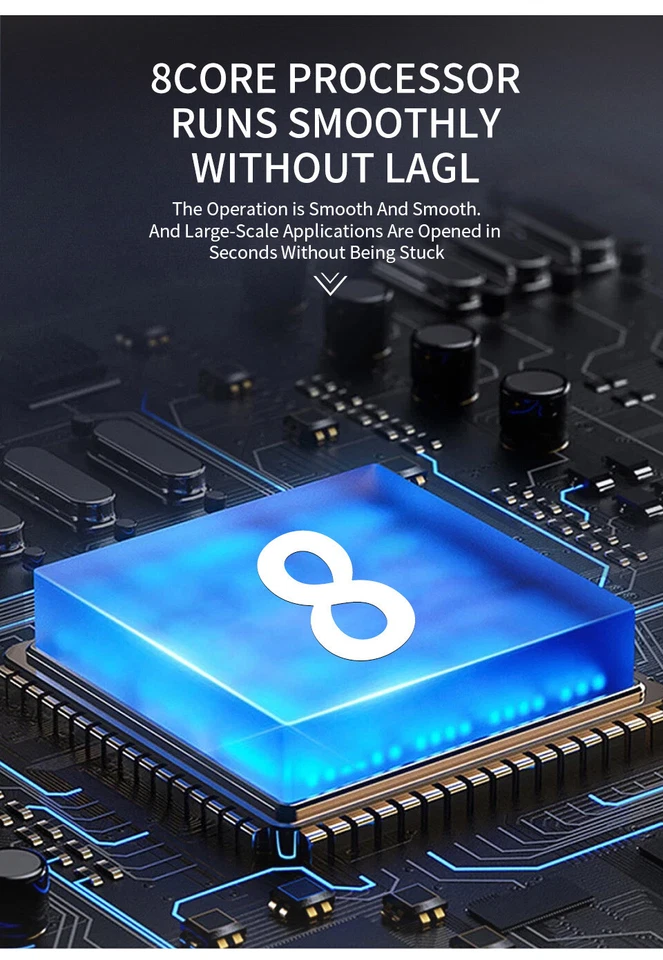 New 10.1-inch Android 12 Deca-Core 8GB 256GB Tablet Wifi 5G 4G SIM Keyboard - Image 4 of 4