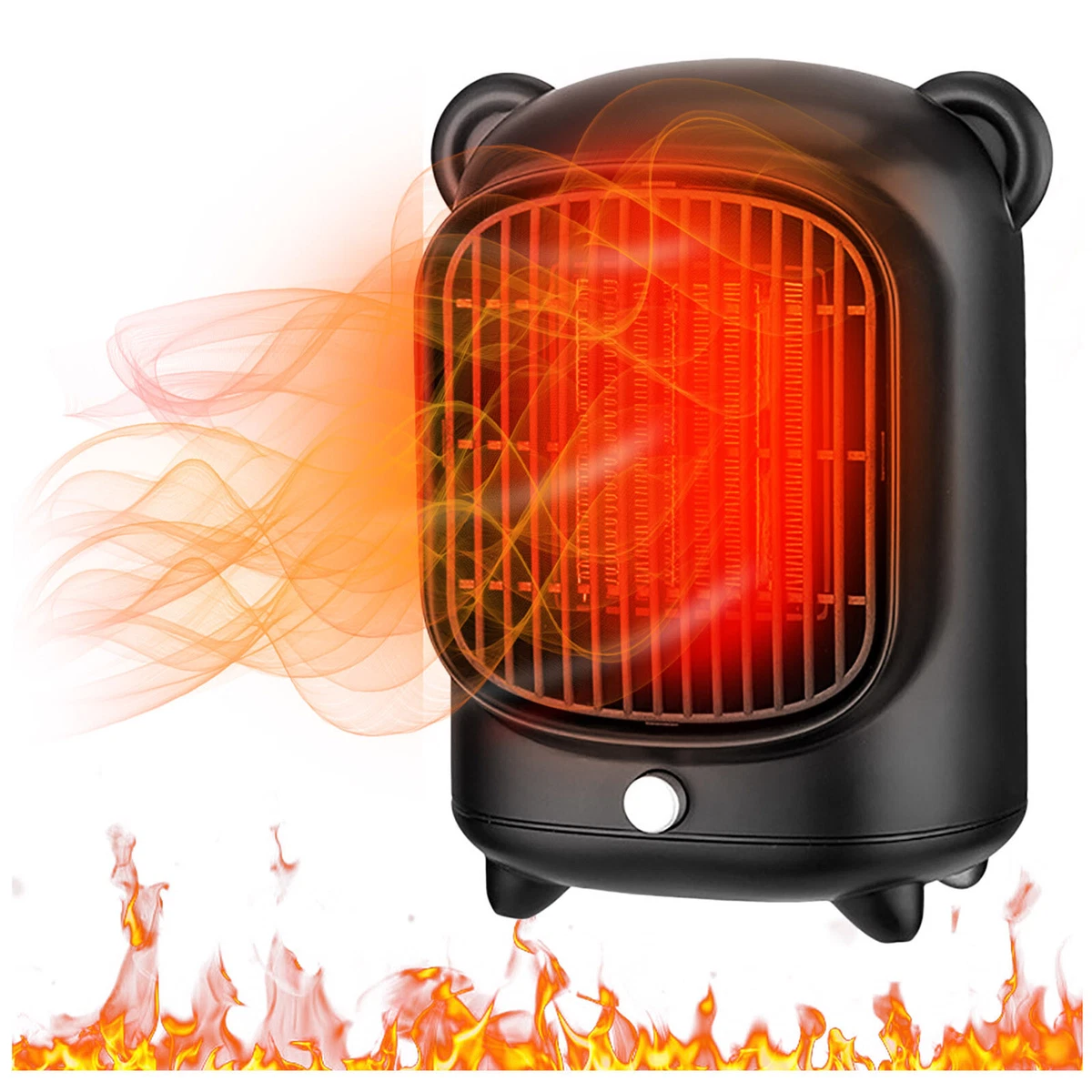 Fireplace Blower Switch Creative Electric Heater Hot And Cold Wind Mini  Cartoon | eBay