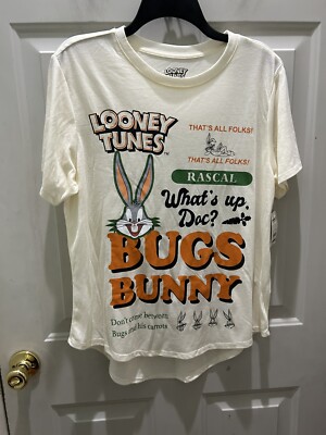 New!Warner Brothers Looney Tunes Bugs Bunny T-Shirt. Size JuniorsXL(15-17).Cute!