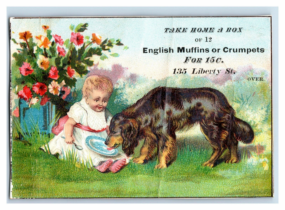 1880s William Rees Bakery Luncheon Rooms English Muffins & Crumpets