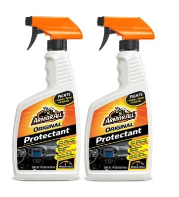 2~Armor All Original Protectant Non-Greasy Formula Cleans Shines & Protects 16oz