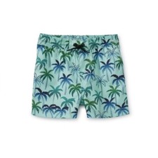 NWT Tea Collection Shortie Swim Trunk Verdant Palms 3-6 Months