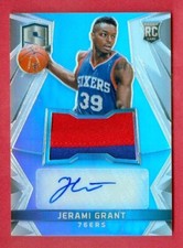 2014-15 SPECTRA (BKB) Jerami Grant SP SILVER PRIZM 2COLR PATCH/AUTO RC CARD #130